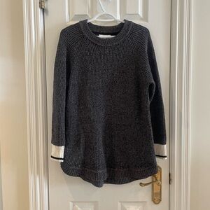 Gray knit sweater